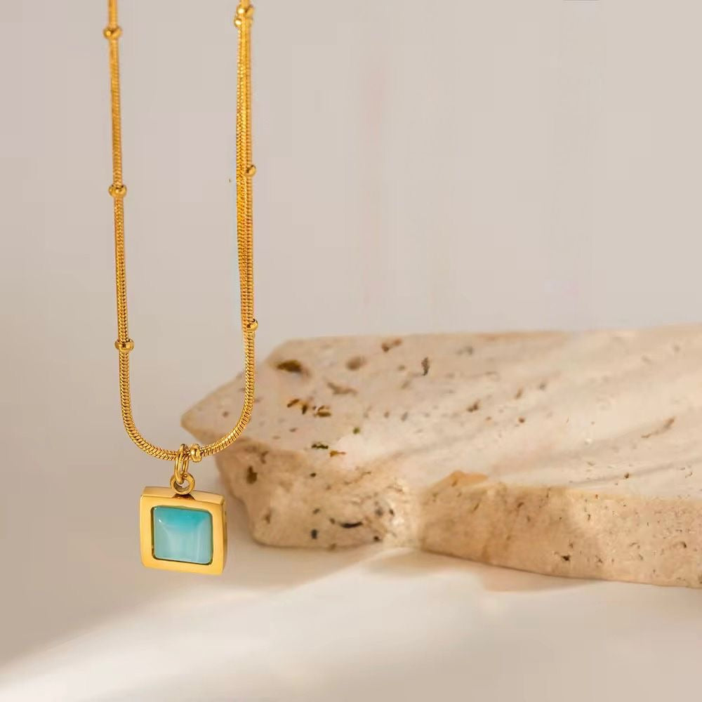 Sky Blue Athena Necklace
