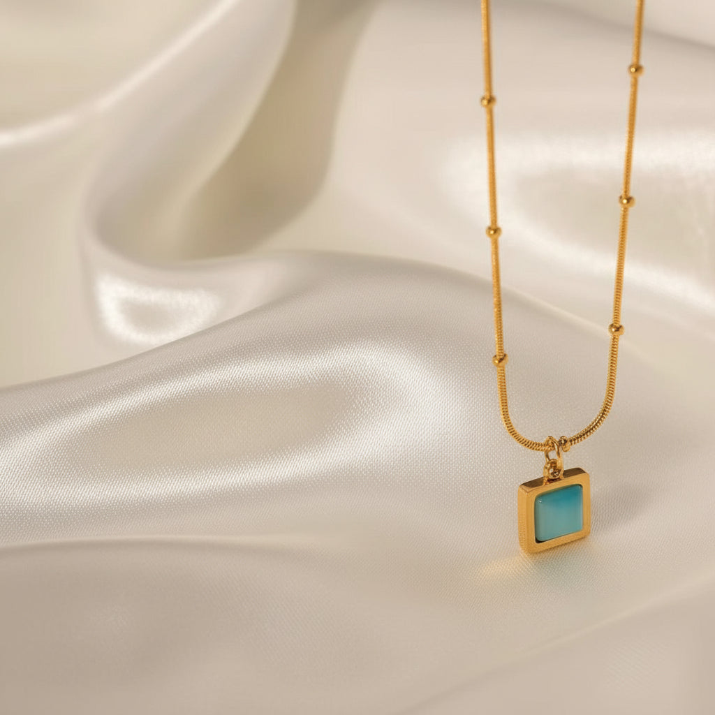Sky Blue Athena Necklace