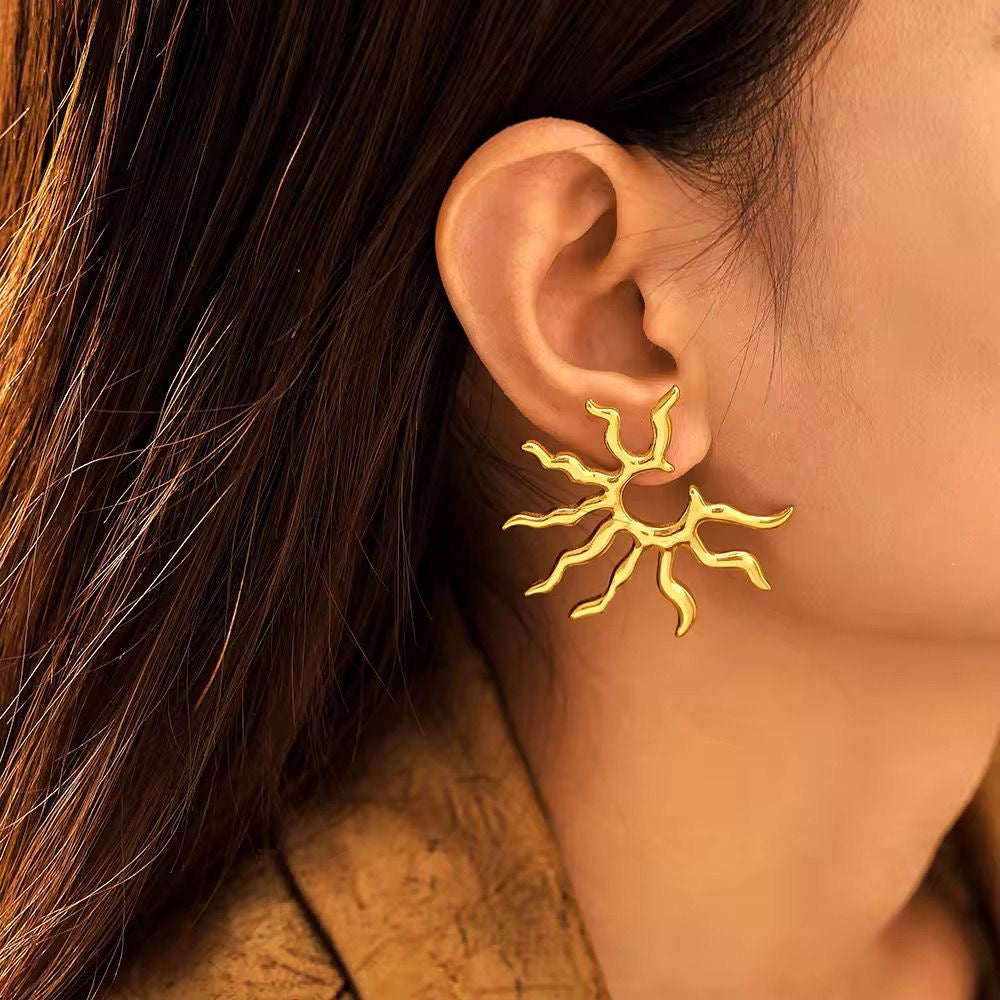 Greek Goddess Sun Earrings