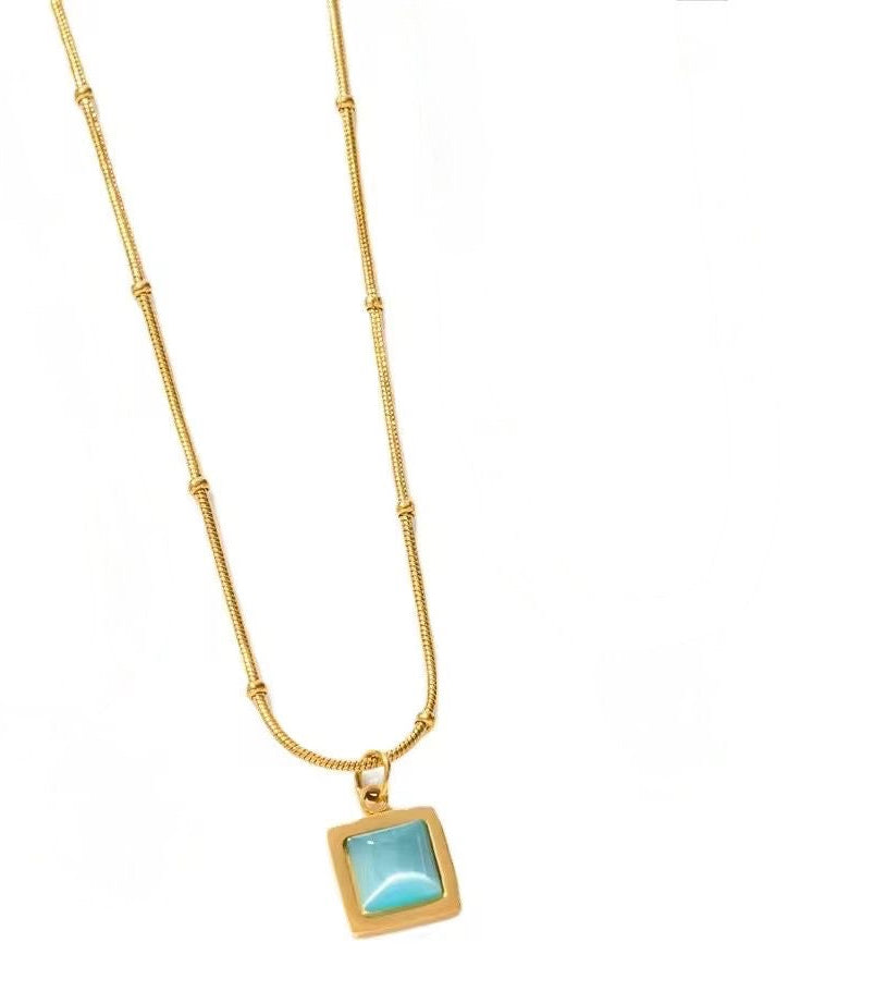 Sky Blue Athena Necklace