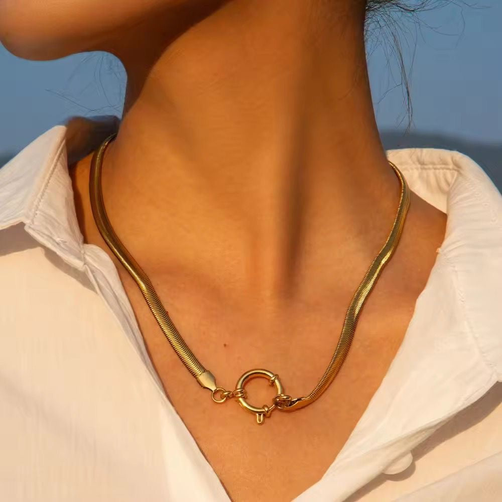 Serpentine Toggle Necklace